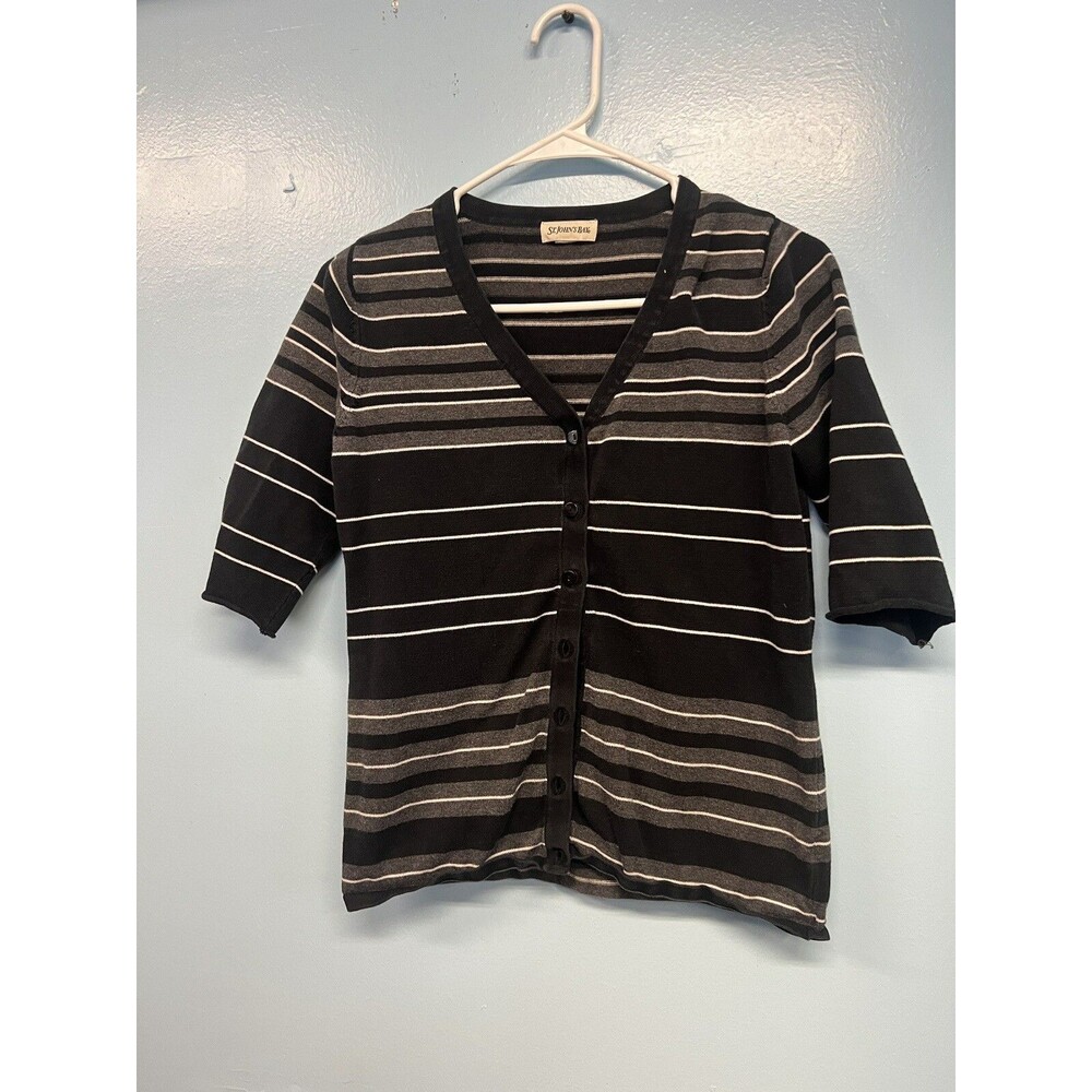 St. John’s Bay Short Sleeve Button Up Sweater